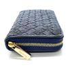 [Revetta] Stingray Leather Intrecciato Long Wallet, Galuchat, Stingray, Navy, Men's & Women's, Round Zipper, Genuine Leather [241stw]