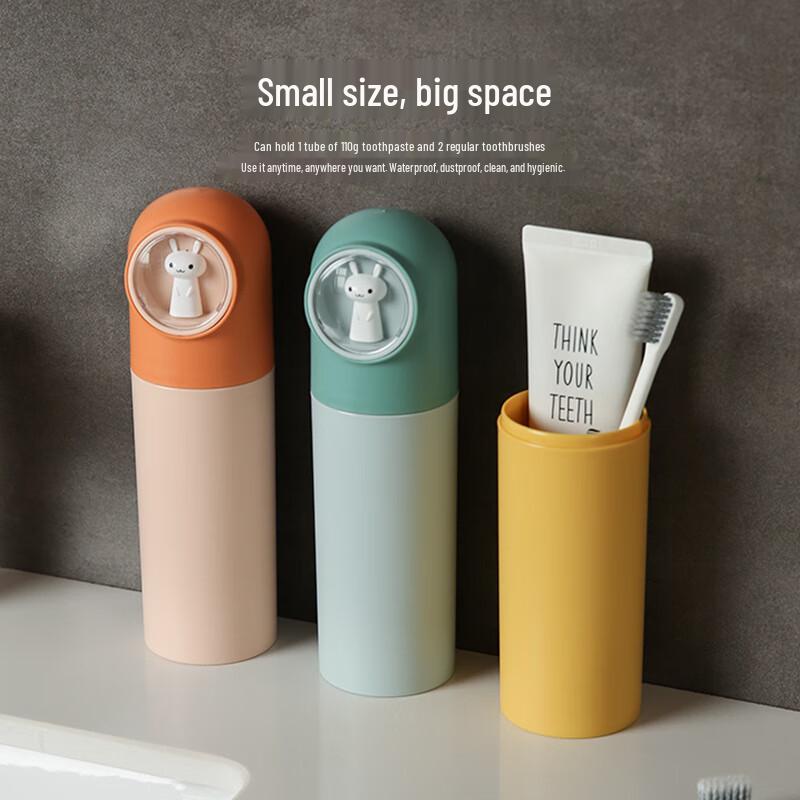 Portable Travel Toothbrush & Toiletry Organizer Cup