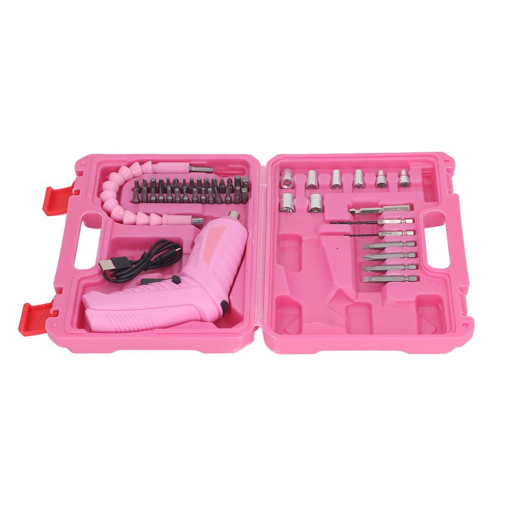 Electric Screwdriver Set CW CCW 180 degrees  Rotatable Folding Rechargeable USB Screw Driver Set with LED