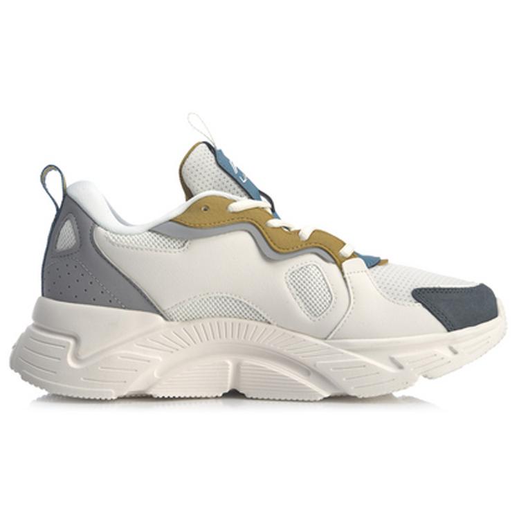 Li Ning Versatile Textile, Synthetic Leather Cushioning Slip Resistant Abrasion Resistant Low top Running Shoes Men's ARLQ041-4