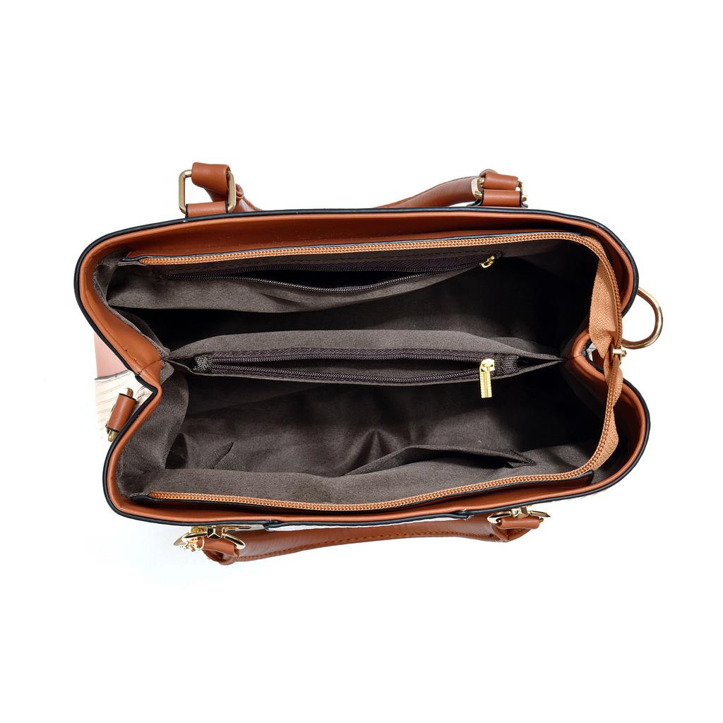 Nouveau Sac à Main Femme Color Block Mode, Sac à Bandoulière Crossbody en Cuir PU Grande Capacité