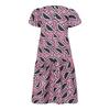 Oversized Summer Women Round Neck Short Sleeve Floral Print Pleated Long Dresses