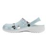 White Printed EVA Clogs for Women Men Breathable Lightweight Slip On Casual Footwear Soft Sole Summer Sandals Daily Walking