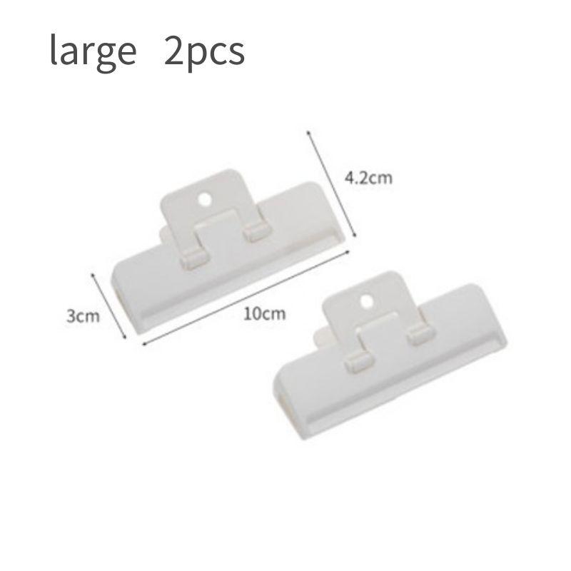 2Pcs Multipurpose Plastic Bag Clips Portable Large Food Bread Storage Clip Chip Bag Snack Seal Sealing Bag Clips Kitchen Utensil