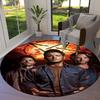 Supernatural Round Area Rug,Carpet Rug for Living Room Bedroom Sofa Playroom Decor,Non-slip Floor Mat
