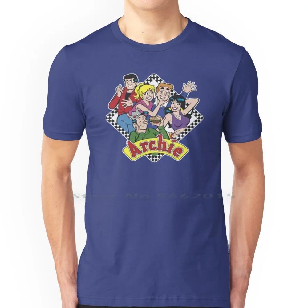 The Archies T Shirt 100% Cotton Archie Veronica Jughead Richie Classic Cartoon Comics Short Long Sleeve Tee Top