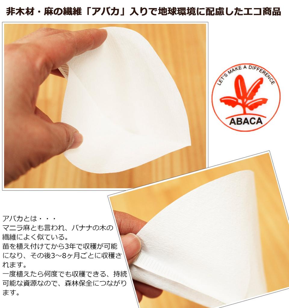 Sanyo Sangyo Coffee Filter White 1 Cup Abaca Conical 100 Pieces