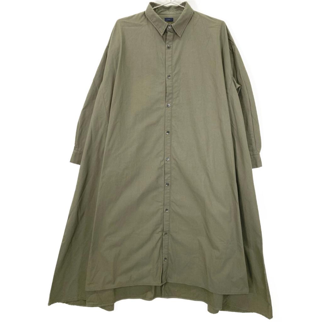 ICHI Olive LT/V200902 Flared Shirt Dress Dress Not Written oliveUsed