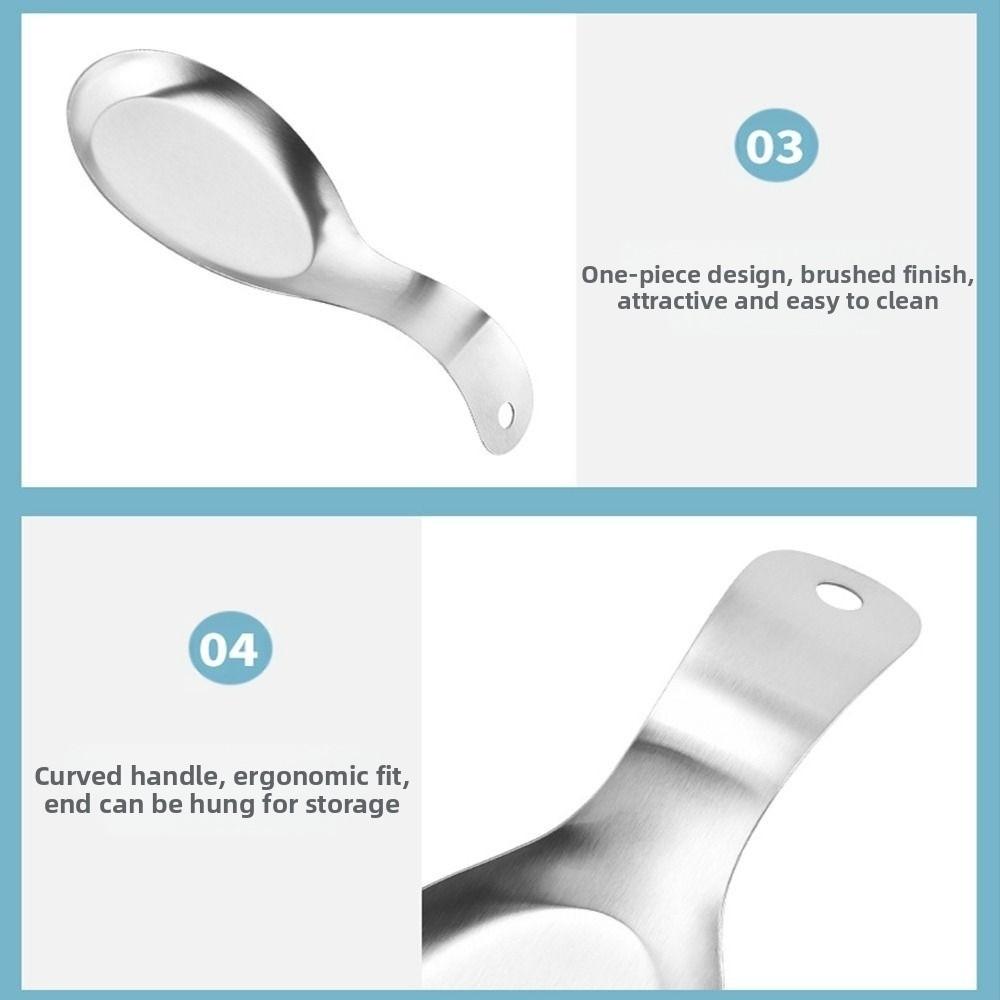 2Pcs Stove Top Storage Spoon Rest Stackable Dinner Clip Tray Durable Spatula Holder  Cooking Tool
