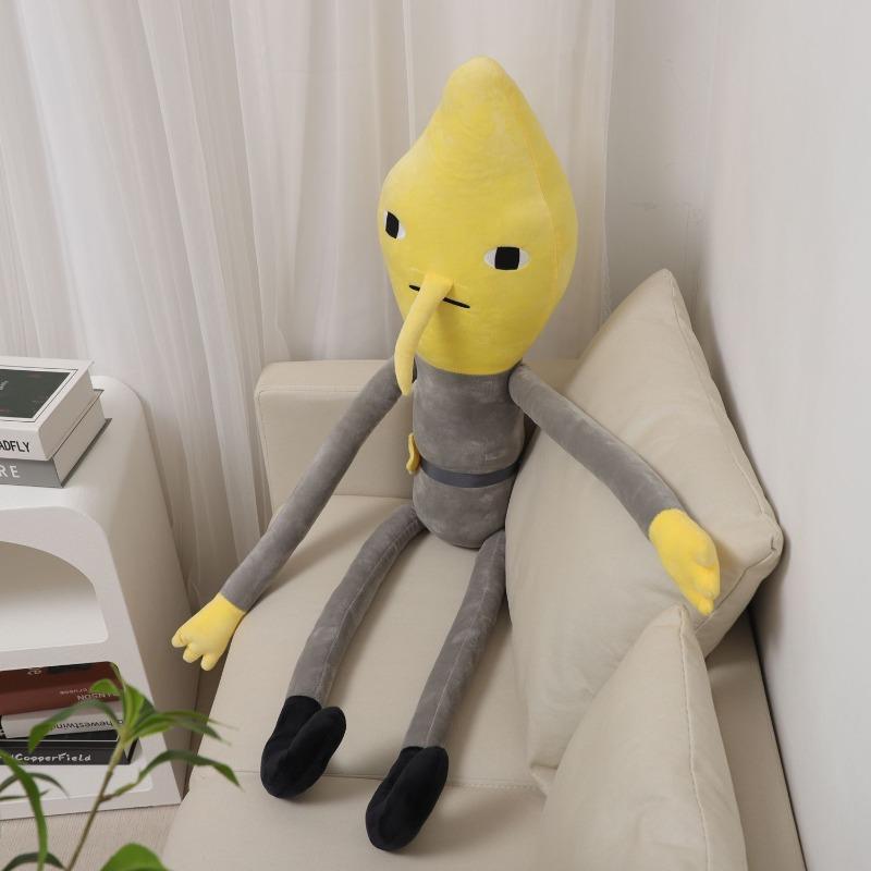Warner Bros. Adventure Time Lemongrab Anime Merchandise Cartoon Cute Doll Pillow Creative Personalized Quirky Plush Toy Gift