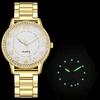 Montres de Luxe pour Femmes Cadran Simple Bracelet en Acier Mode Bracelet Doré Montres à Quartz Montre Étudiante Dame Montres Montre Femme