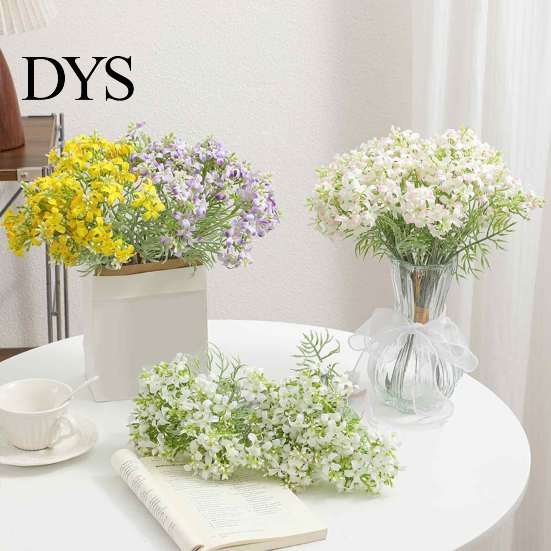 Silk Lilac Stems for Vase Arrangement Artificial Orange Jasmine Flowers, Realistic Murraya Paniculata Flower Bouquets, Cream Style Home Aesthetic