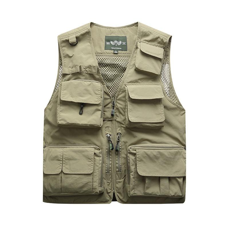 Vest Thin Men's Outdoor Multi-Pocket Fishing Photography Vest Vest Vest Vest Printed Tooling