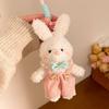 Cute Plush Doll Keychain Hanging Plush Rabbit Key Ring Creative Bear Plush Pendant  Daily Use