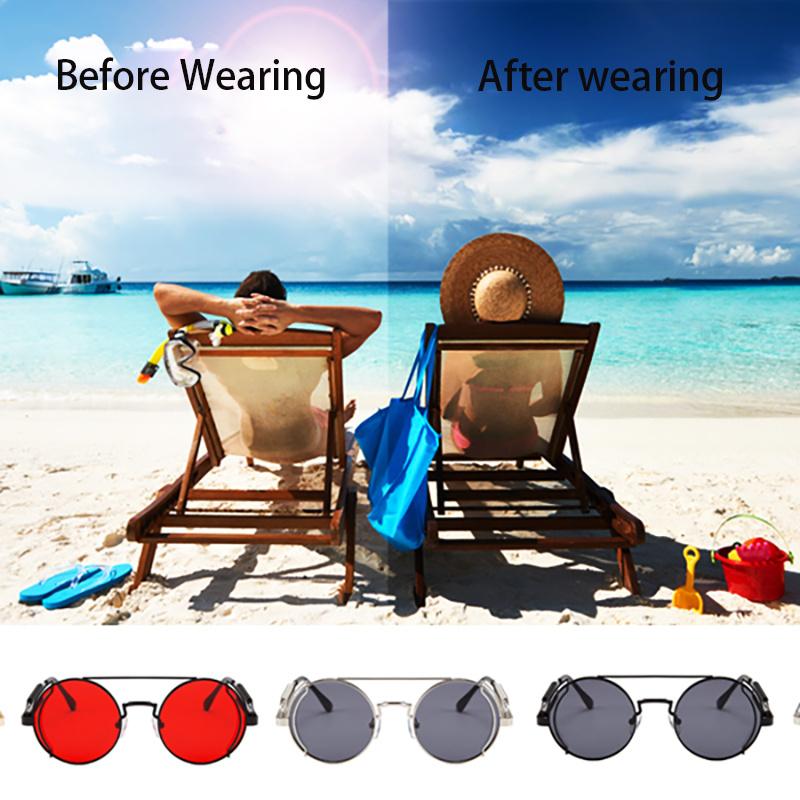 Vintage Retro Round Sunglasses for Mens Womens Cyber Punk Glasses Gothic Steampunk Sunglasses Glasses Retro Sunglasses Steampunk