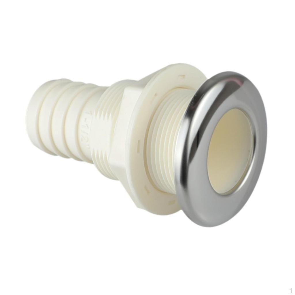 Through-hull Fitting, Deck Drain, Overflow Connection, Suitable for Bilge