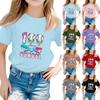 St. Camisetas Infantis Menina Menino Dia de São Patrício Top Infantil Meninos e Meninas Camiseta Estampada de Manga Curta