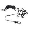 Portable Travel Clothesline   16.4ft Length Clothes Drying Rope Windproof 5m Clothesline with Hooks for Outdoor Camping