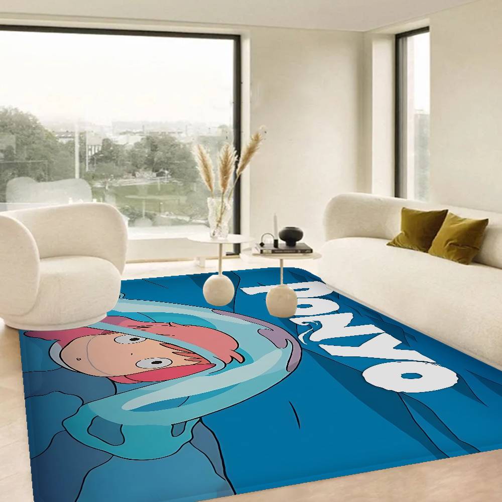 Tappetino Rettangolare Antiscivolo Morbido per Casa P-Ponyo Film Sulla Scogliera Anime Tappetino per Ingresso Interno Esterno Benvenuto