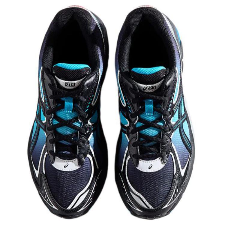 Kith X Marvel Super Villains X Asics GT-2160 Venom Durable Low-Top Running Shoes Unisex Sneaker Black Blue 1203A660