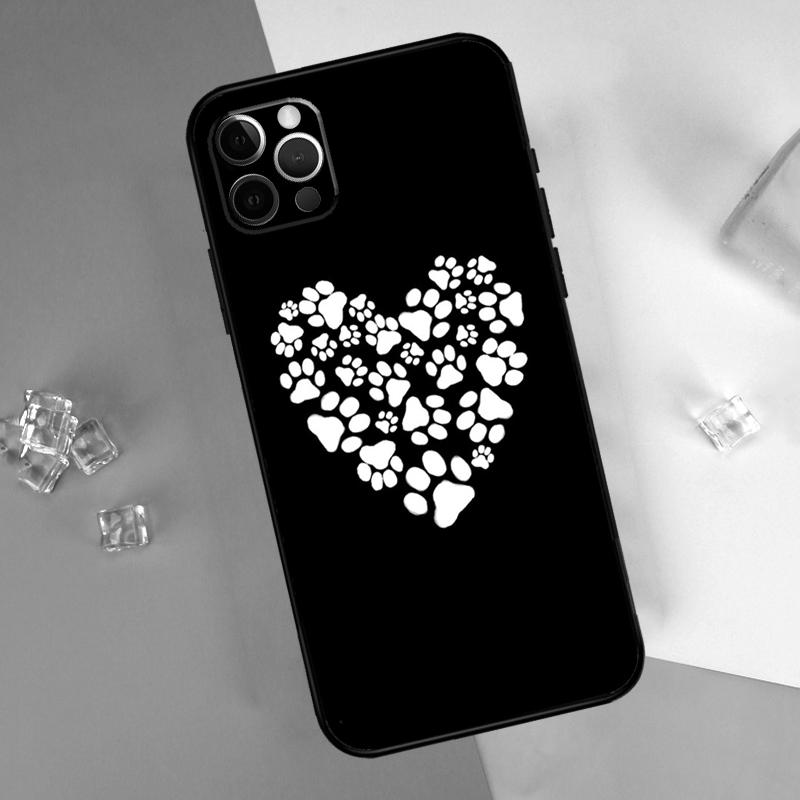 Dog Paw Phone Case For iPhone 15 Pro 16 Pro 11 13 14 Pro Max 12 Mini XR 16 15 Plus 16e Cover Shell