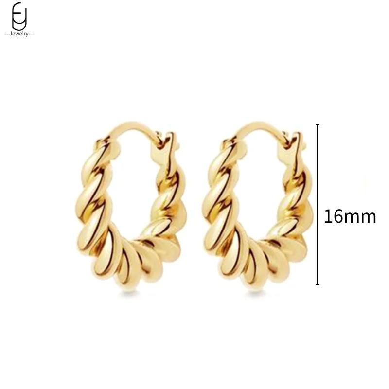 925 Silver Needle Vintage Snake Earrings Women Gold Round Ear Clips Punk Style Fashion Hoop Earrings Women Jewelry