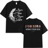 Camisetas Shakira Las Mujeres Ya No Lloran World Tour Camiseta Hip Hop Masculina Algodão de Alta Qualidade Camiseta Oversized Streetwear Presente para Fãs