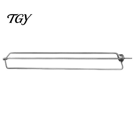 Rust Proof Kitchen Fork Chicken Wing Grill Skewers, Stainless Steel Barbecue Wings Fork, Heat Extended Handle BBQ Resistant Clamping Utensil