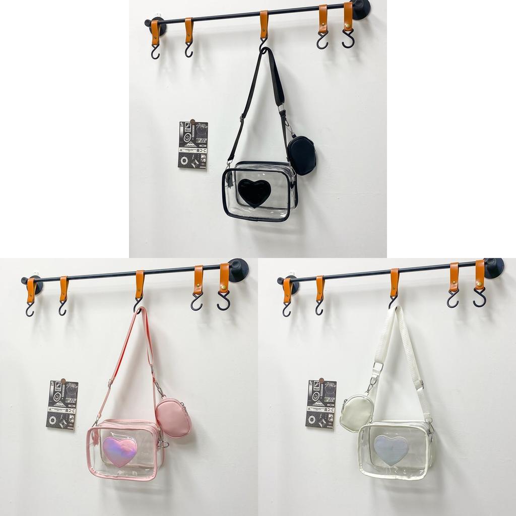 Pvc Transparent Small Square Bag With Zipper Closure For Casual Summer Fashion