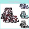 3piece Backpack Set Oxford Fabric Large Capacity Breathable 16in Laptop Compartment Ergonomic Shoulder Straps For Teens Adults Travel