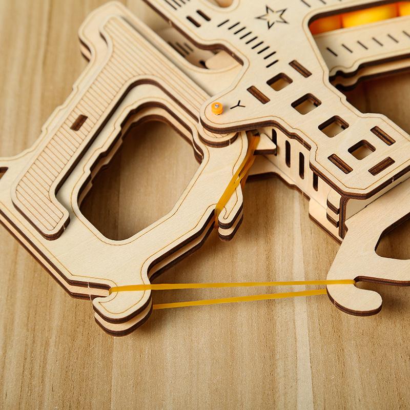 Cross-border New Crossbow 3D Three-dimensional Puzzle Puzzle Assembled Toys DIY Creative Children's Puzzle Toys Wholesale