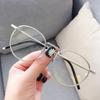 2024 Women's Fashion Trend Small Face Retro Street Photo Glasses Small Round Frame UV400 Metal Polarized Sunglasses
