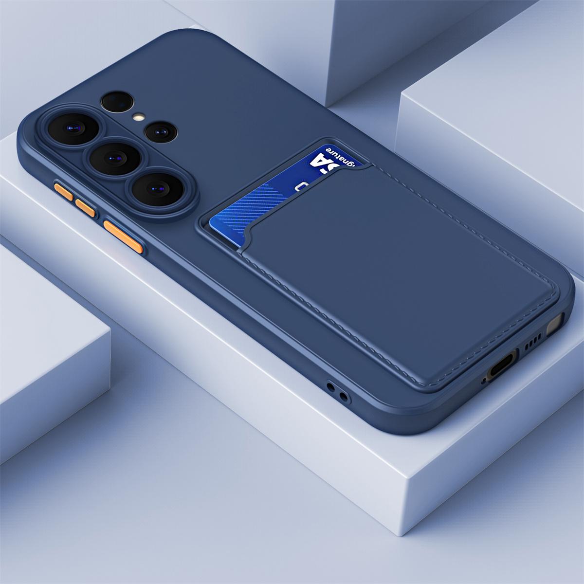 

Silicone Card Holder Phone Case for Samsung Galaxy S26 Ultra S25 Edge S24 FE S23 S22 S21 Plus A07 A17 A36 A56 A56 A55 A54 A53 Galaxy S23