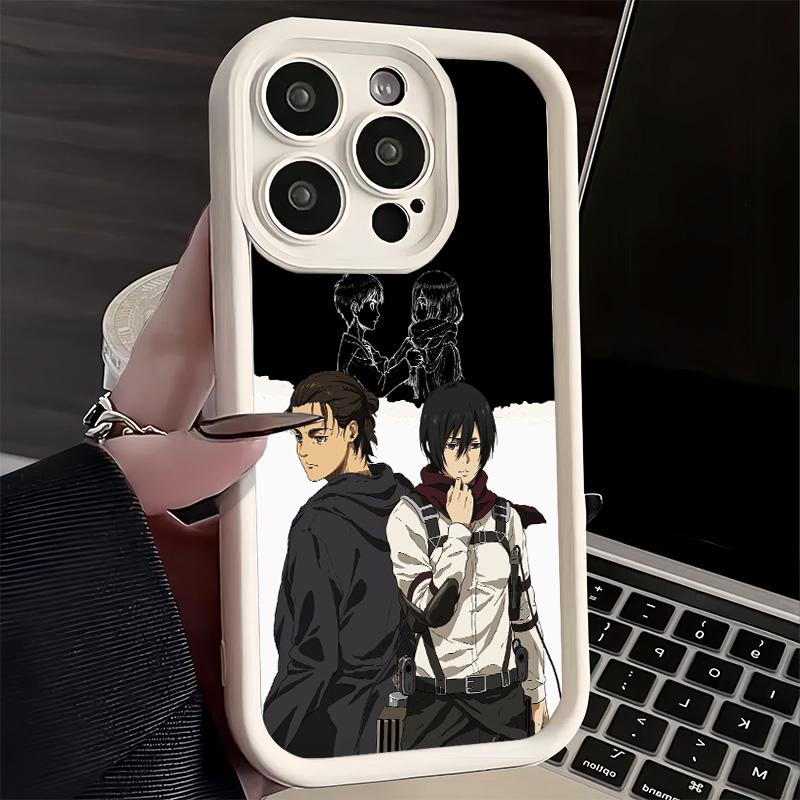 Phone Case for iPhone 17 Air 16E 15 16 Pro Max A-Attack On T-Titan Mikasa Cover 14 Plus 13 12 Mini Soft Shell Silicone Fundas