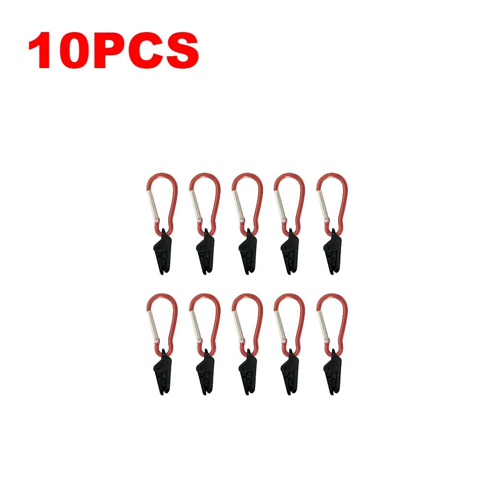 10/20 STÜCK Outdoor Planenclips mit Karabiner Zelt Markise Windseil Krokodilklemme Outdoor Camping Windschutz Befestigung Zelthaken