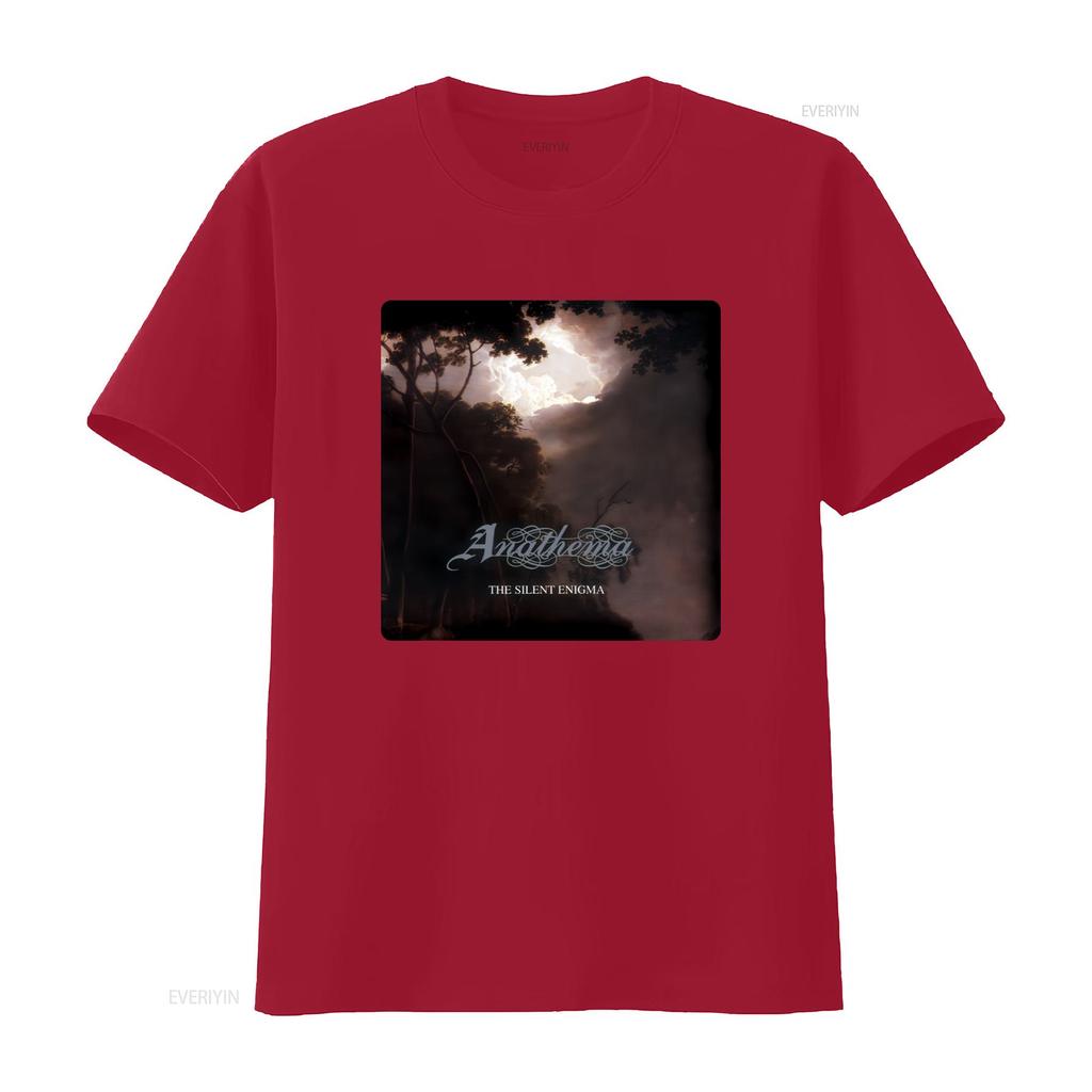 Neues DTG T-Shirt ANATHEMA das stille Rätsel Mystische Waldszene Design vintage Gewaschen Herren Streetwear Stilvoll Atmungsaktiv