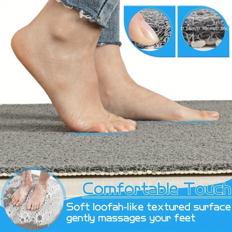 1pc Shower Room Bathroom Floor Mat Special for Bathing Toilet Kitchen Floor Mat Anti-slip Modern and Simple Polyester Fiber