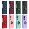 Ultra Thin Matte Hard PC Folding Phone Case for Samsung Galaxy Z Fold 7 6 5 4 3 360 Rotating Ring Holder Cover