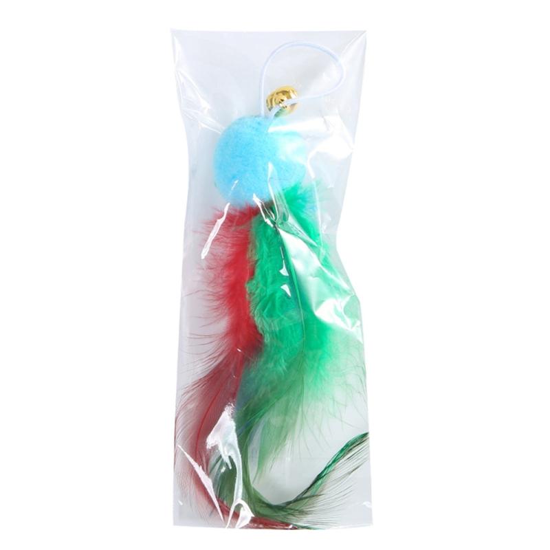 10 Pack Charm Replacement with Bells and Ball for Interactive Cats Toy Entertainment Toy Length 7.1"