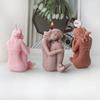 3D Mermaid Candle Silicone Mold Seated Embrace Tail Statue Sea Elf Tool DIY Sea Daughter Aroma Plaster Marine Theme Craft Decor