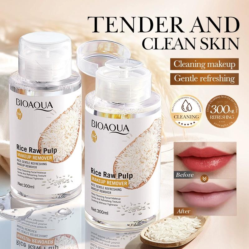 300ml Acqua Micellare Detergente Rimuovi Trucco Delicato Rinfrescante con Polpa di Riso Originale per Rimozione Completa del Trucco e Cura della Pelle