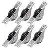 6Pcs Sturdy Nylon Metal Sliding Door Rollers for Wardrobe Closet Cabinet Sliding Windows Silent Smooth Operation Hardware Set