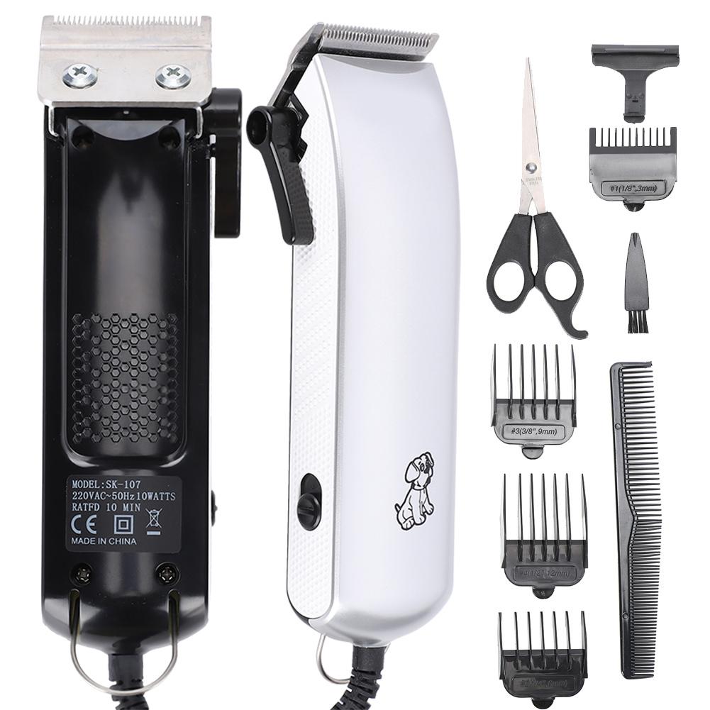 Profesjonell elektrisk kjæledyrhårklipper Hund Kattehårtrimmer Stelleverktøy EU-plugg 220V