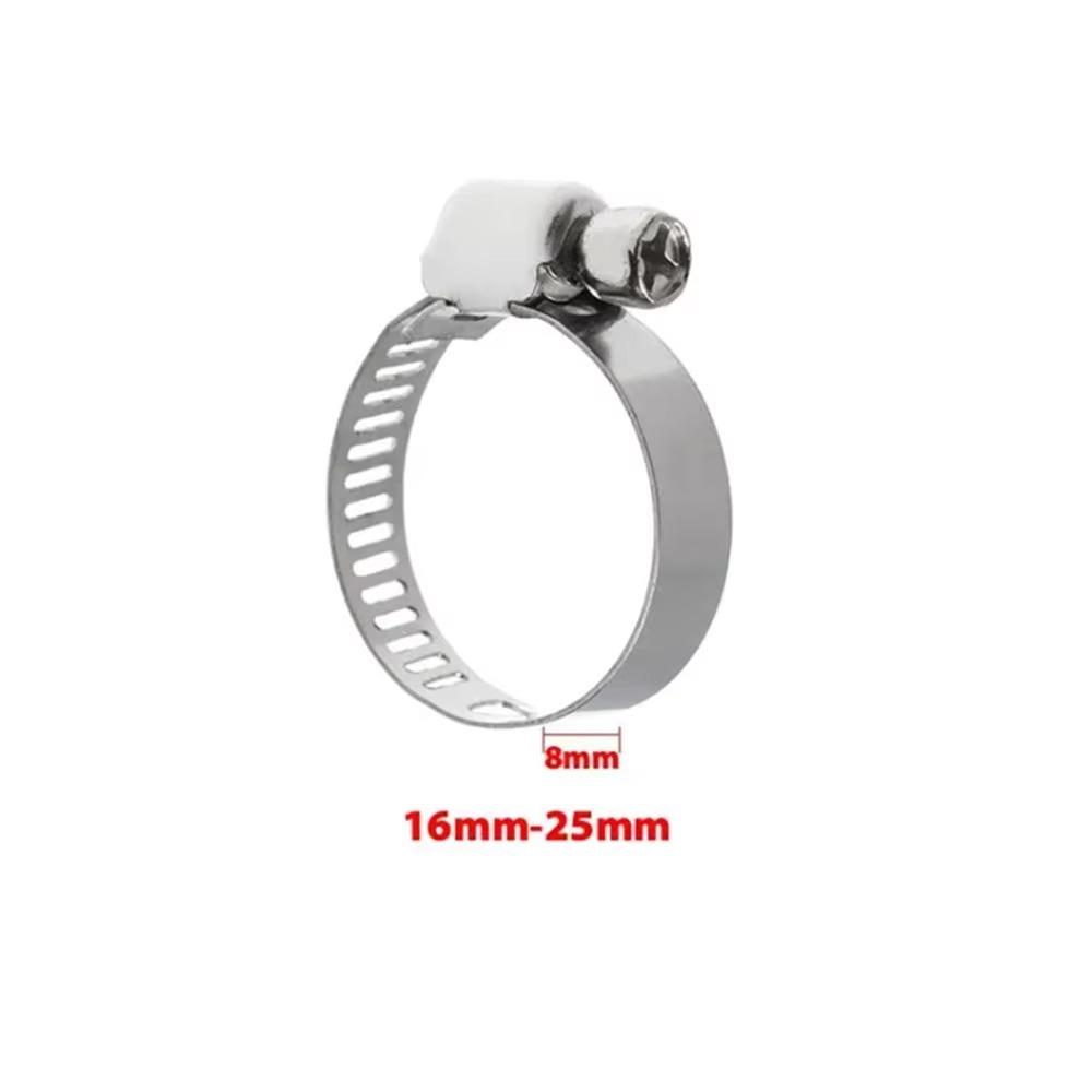 304 Stainless Steel 304 Hose Clamp Adjustable Pipe Clamp Hoop Hose Clip Clamp  Hose Connection
