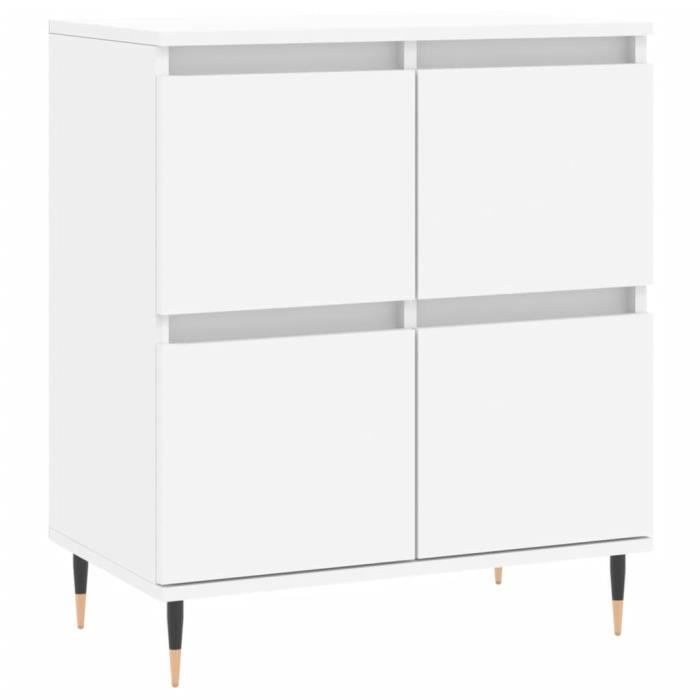 VidaXL Buffet Blanc 60x35x70 cm Bois d'ingénierie 831204