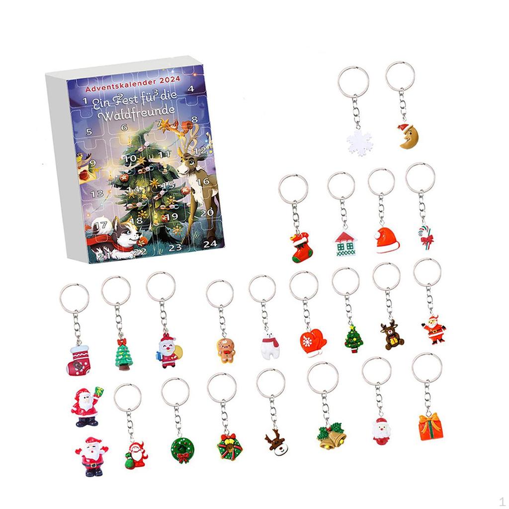 24Pcs Christmas Tree Hanging Figurine Ornament Xmas Figure Toys