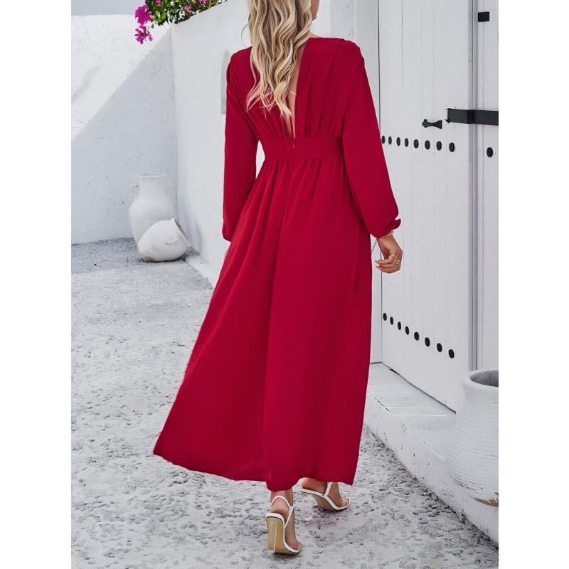 Women's Dresses Autumn Waist Slim Swing Sexy Dresses