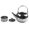Compact and Portable Stainless Steel Camping Teapot A Must Have for Hikers