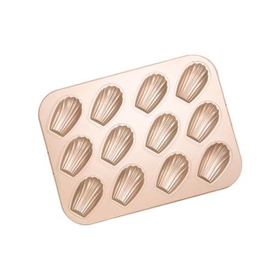 Nonstick Scallops Shape Madeleine Cake Baking Mold 6/12 Cavity Carbon Steel Oven Safe Kitchen Bakeware Dessert Tray Pan