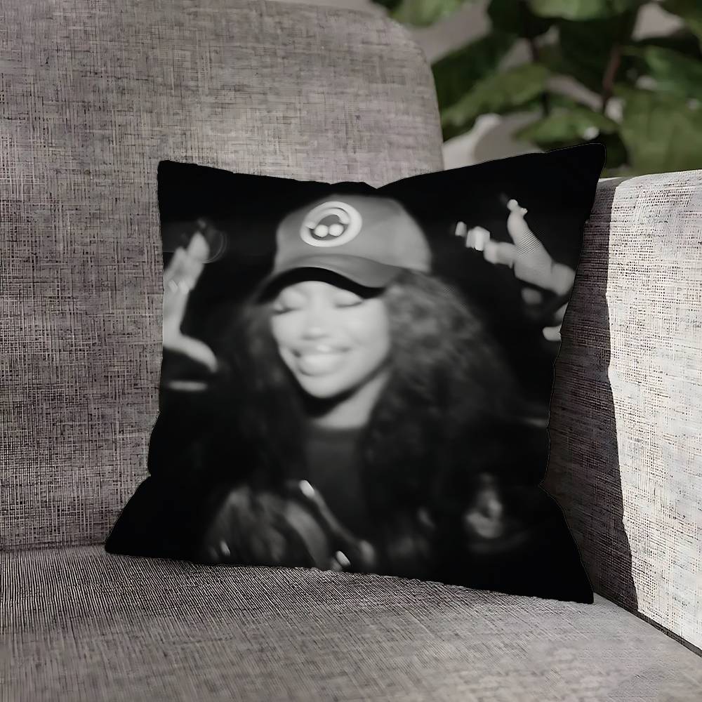 S-SZA SOS Throw Pillow Case For 45x45cm 40x40cm 30x30cm 50x50cm 55x55cm Square Home Pillowcase Case